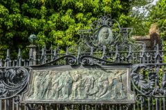 Sculpture on the Owen memorial facade