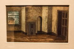Robert Owen Memorial Museum, An old print of the room in which Owen was born