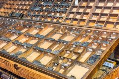 A compositor's type case