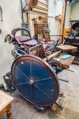 The Arab Platen press, powered by a foot treadle
