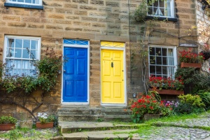 Colourful cottages abound
