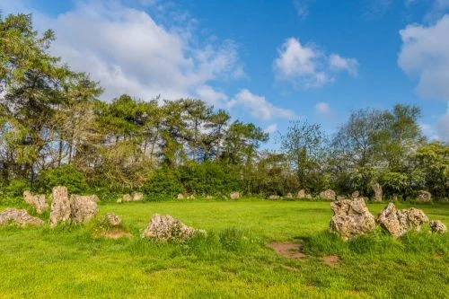 The stone circle from the south