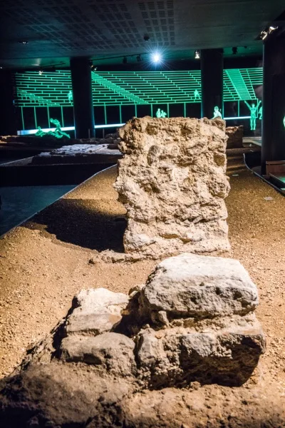 The amphitheatre entrance wall