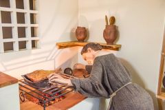 Recreation of a Roman kitchen