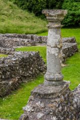 A Roman column on the west range