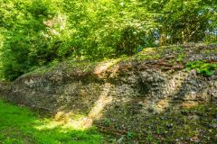 St Albans Roman Wall, Roman wall outside the London Gate