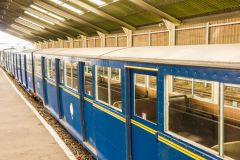 Train cars at New Romney station