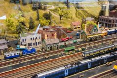 The New Romney model railway exhibit