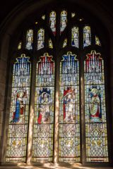 Ross-on-Wye, St Mary's Church, Medieval glass in the east window