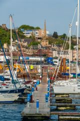 Looking across Rothesay harbour