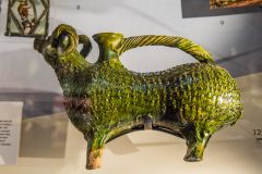 12th-century 'Scarborough ware' water vessel