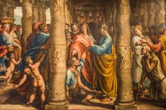 Peter and John Curing the Lame Man, by Sir James Thornhill