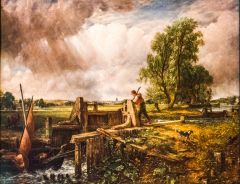 A Boat passing a Lock, 1826, by John Constable