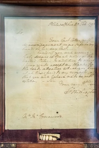 George Washington's dentures and payment letter