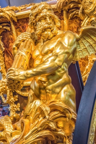Gilded figure on the Gold State Coach