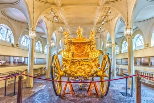 The Gold State Coach in the Royal Mews