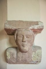 A medieval corbel head