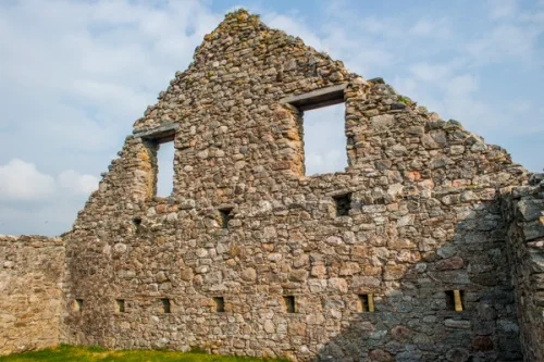 Inside the stable block