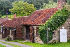 Restored rustic workshops