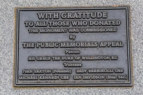 The patron's plaque