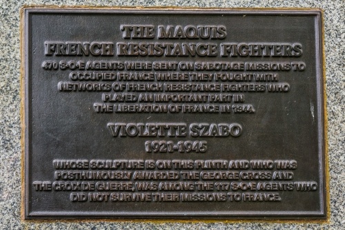 The Maquis and Violette Szabo plaque
