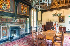 The sumptuous dining hall