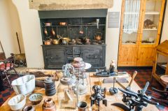 The restored kitchen