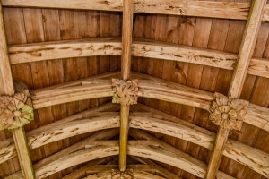 15th century timber roof, south porch