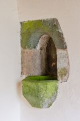 Medieval holy water stoup