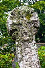 The cross head carving
