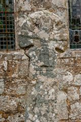 The cross head carving