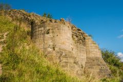 Foundations of the Barbican towers