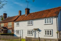 A typical weatherboarded house
