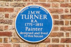 JMW Turner blue plaque