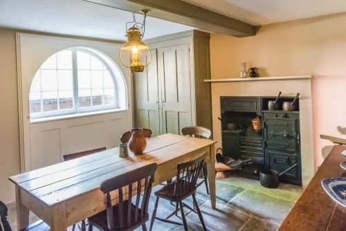 The basement kitchen