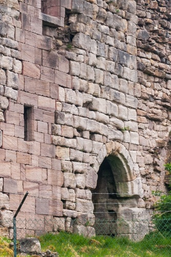 A restored section of tower wall