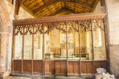 Saundby, St Martin's Church, The medieval chancel screen