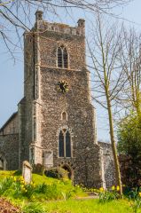 Saxmundham, St John the Baptist Church, The 14th century west tower