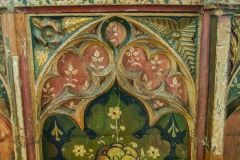 Painted rood screen panel