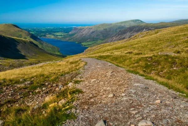 Looking back down the trail to Wastwater
