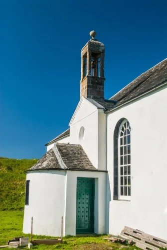 The conical porch and entrance