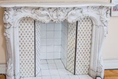 An elegant Victorian fireplace