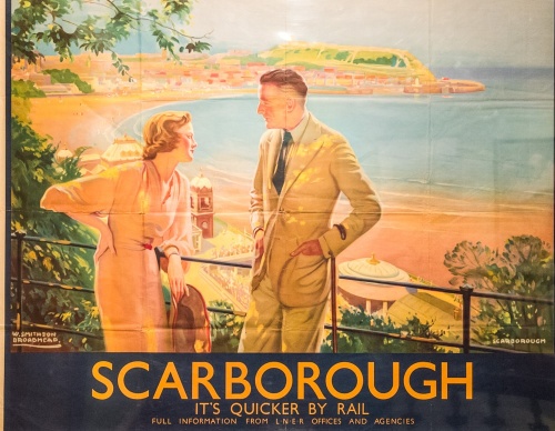 A classic railway poster promoting Scarborough