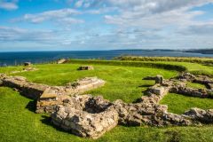 Roman fortifications at Scarborough Castle
