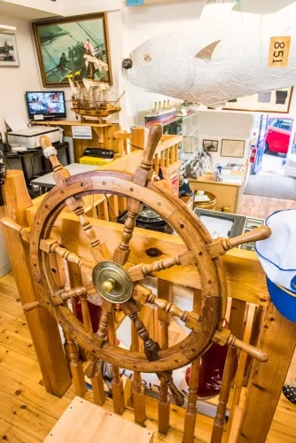 Take the helm inside the museum