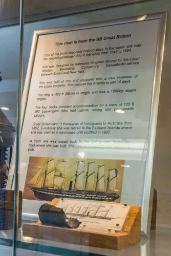 A rivet from the SS Great Britain