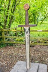 The Sword in the Stone from the sculpture trail