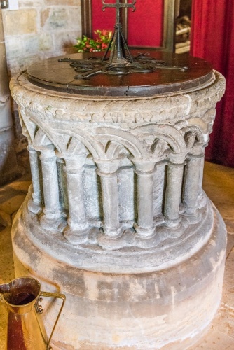 The 12th-century font