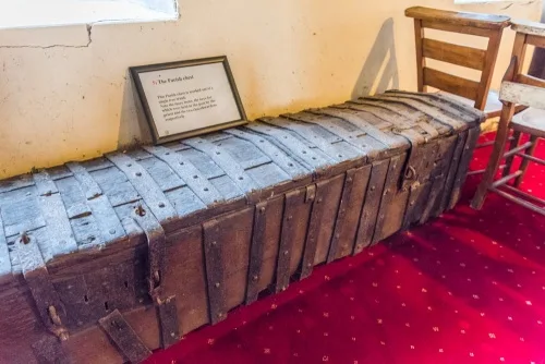 The 14th-century parish chest