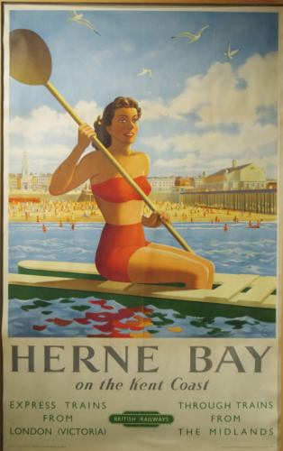 A nostalgic Herne Bay publicity poster